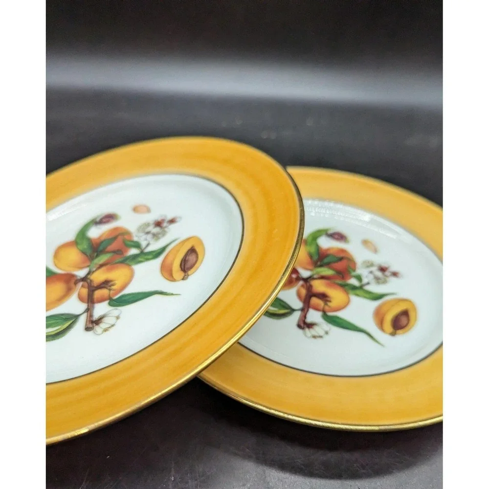 Email de Limoges Veritable Porcelain FRUIT Peach 7.25